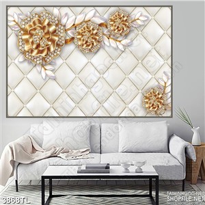 Tranh hoa vàng điểm xuyến psd