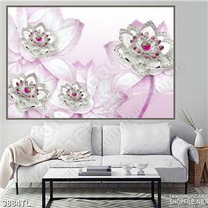 Tranh in uv hoa ngọc trang sức