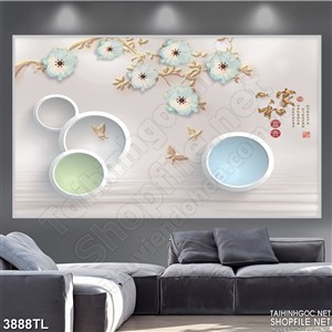 Tranh lụa hoa nghệ thuật đẹp