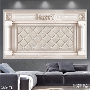 Tranh tường hoa văn vuông psd