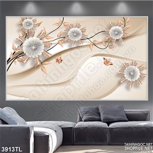 Tranh hoa cúc đẹp trang trí