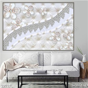 Tranh in tường hoa ngọc lan trắng đẹp