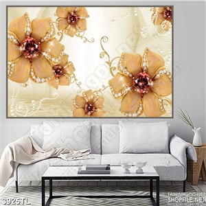 Tranh hoa trang sức trang trí