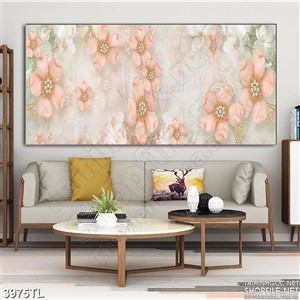 Tranh lụa hoa cam décor