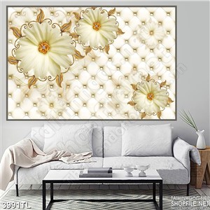 Tranh in wall hoa giả ngọc đẹp