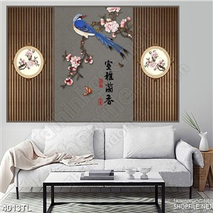 Tranh hoa và chim én