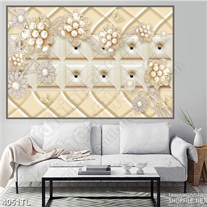 Tranh hoa ngọc trai psd