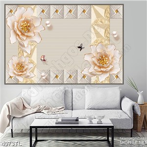 Tranh hoa ngọc trang trí tường