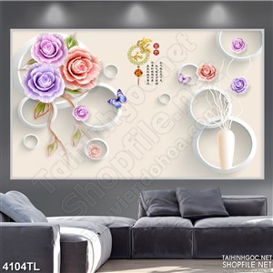 Tranh hoa hồng nghệ thuật đẹp