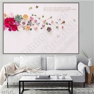 Tranh in tường các loại hoa