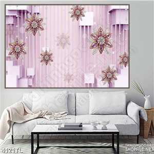 Tranh hoa cúc trang trí psd