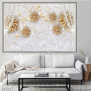 Tranh hoa 3D trang sức