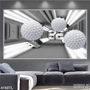 Tranh 3D không gian model