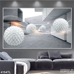 Tranh 3D không gian modern