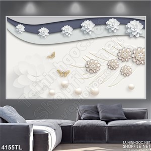 Tranh lụa hoa 3D đẹp nhất