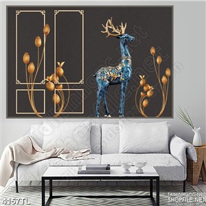 Tranh chú tuần lộc 3D