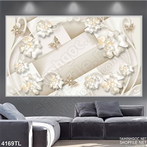 Tranh hoa lan ngọc in uv