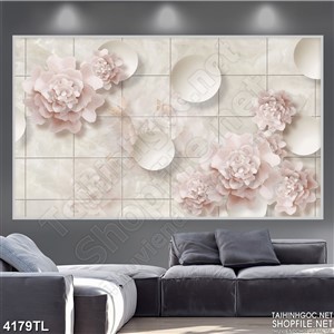 Tranh lụa hoa hồng psd