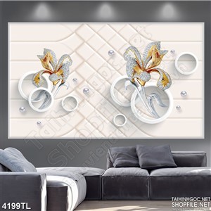 Tranh mộc lan đẹp trang trí