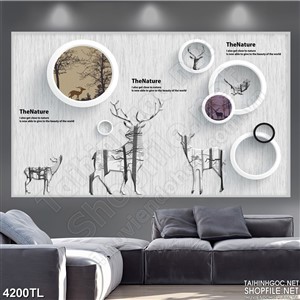 Tranh in tường decor đẹp