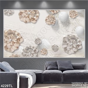 Tranh lụa hoa đẹp trang trí