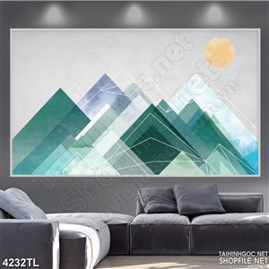 Tranh in nghệ thuật núi giả