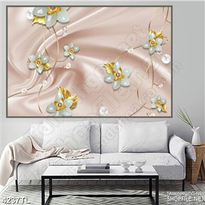 Tranh lụa hoa lan giả ngọc
