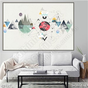 Tranh nghệ thuật decor psd