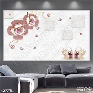 Tranh in gạch hoa trang sức mới nhất