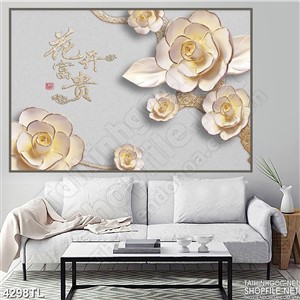 Tranh hoa lan trang trí tường