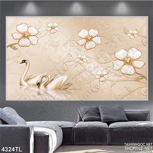 Tranh thiên nga điểm hoa