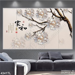 Tranh in hoa ngọc trai đẹp nhất