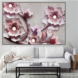 Tranh lụa giả ngọc hoa mai