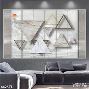 Tranh nghệ thuật góc tam giác đẹp