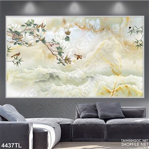 Tranh in gạch hoa mộc lan