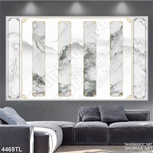 Tranh in gạch thủy mặc đẹp