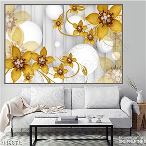 Tranh lụa cúc vàng psd