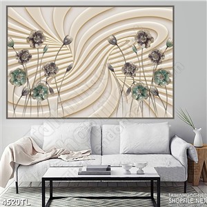 Tranh 3D hoa mai ngọc