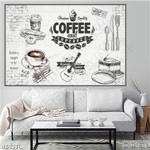 Tranh tường coffee 3D