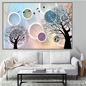 Tranh nghệ thuật cây in uv