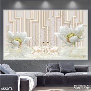 Tranh hoa sen mới nhất psd