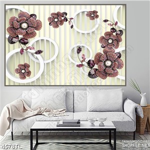 Tranh hoa mai in uv khảm đá