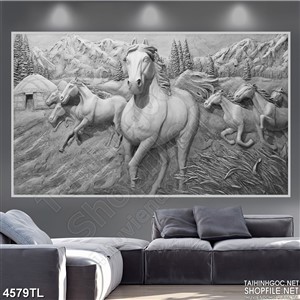 Tranh điêu khắc ngựa mới nhất