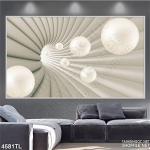 Tranh nghệ thuật hạt ngọc trai xoáy