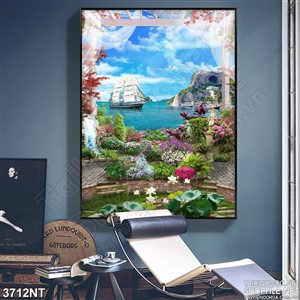 Tranh cánh buồm xuôi gió tiến và bay