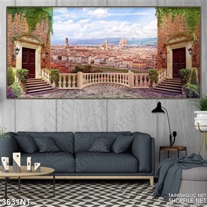 Tranh thành phố thu nhỏ qua bức hình in uv