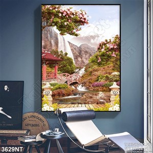 Tranh phong cảnh thơ mộng của thiên nhiên