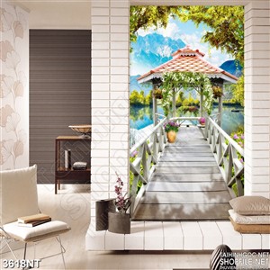 Tranh thiên nhiên xanh thơ mộng