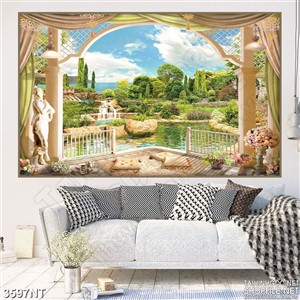 Tranh căn phòng ngoài trời trên sông