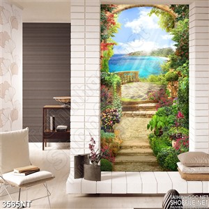 Tranh cánh cổng thiên đường trên biển